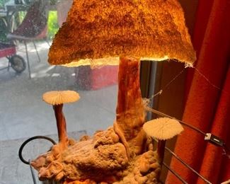 Mid century mushroom lamp