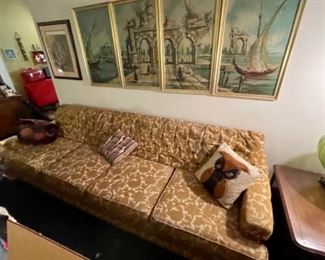 Vintage sofa and loveseat 