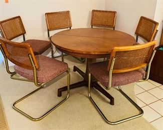 3	- $220 	
Dinette & 4 caned back chairs 