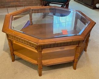 8	$150 	
Octogonal Coffee table bamboo style 