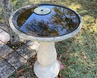 36	$50 	
Bird bath front yard 