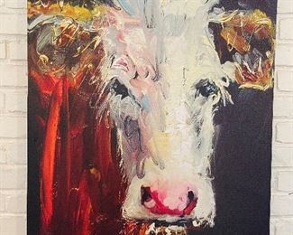 27_____$50 
Cow canvas 26x36 computer generated