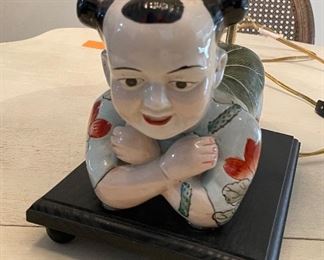33_____$50 
Asian lamp baby reclining 