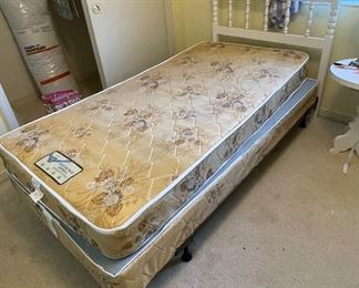 35_____$100 
Twin bed white frame 