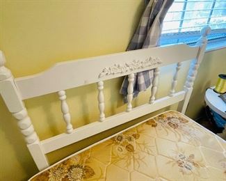 35_____$100 
Twin bed white frame 