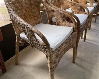 59_____$180 
4 wicker chairs 
