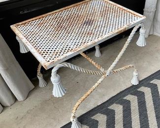 _____$60 
Metal stool with tassle 