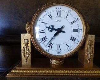 Bronze Cartier mantel clock