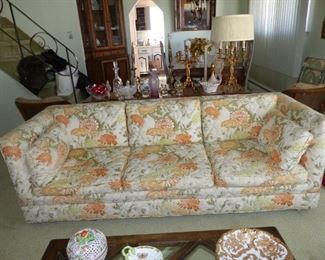 Floral sofa