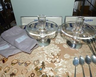 Steuben candle holders