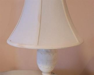 1 of 2 Pictures - Vintage Marble Base Lamp