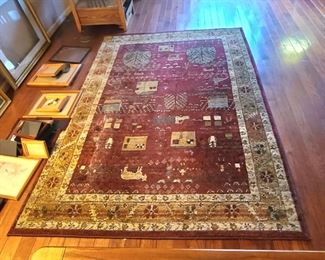 1 of 3 Pictures - Wool Rug By Genesis Size 5'3"x7'9"