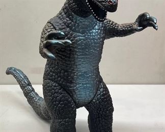 1997 Dormei 15" Poseable Godzilla Figurine Metallic Blue