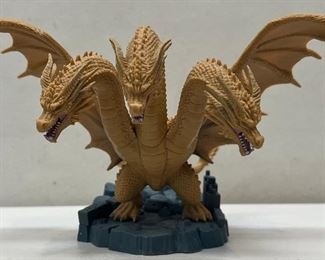 2019 Bandai Spirits 7.5" X 4.5" King Ghidorah Figurine With Base