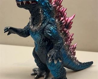 M1 Japan 2000 Blue And Purple 8.5" Godzilla Poseable Figurine
