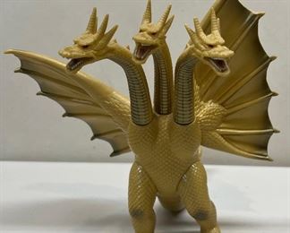 Bandai Japan 1984 Gold King Ghidorah 9" Poseable Figurine