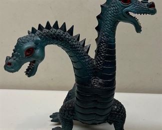 1983 Imperial Hong Kong Galaxy Fighters 8" Two Headed Dragon Figurine