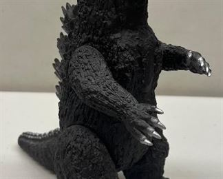 1996 Marmit Toho Japan Soft Vinyl 10" Black Godzilla Kaiju Monster Figurine