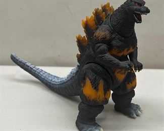 Bandai 2001 6.5" Burning Godzilla 1995 Reproduction Poseable Figurine