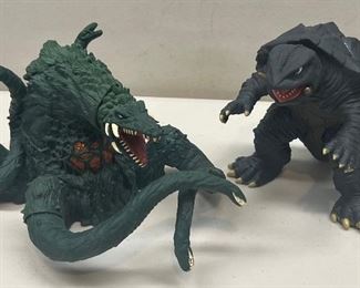 Bandai 2017 Biollante And 5.5" Gamera 1985 Reproduction Poseable Figurines