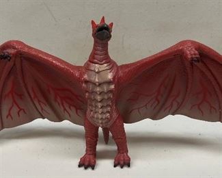 Bandai 1993 Japan 13" X 6.5" Fire Rodan Figurine