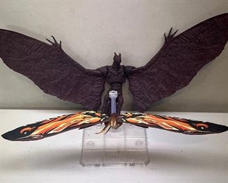 Rodan And Mothra Poseable Figurines With 1 Stand 
