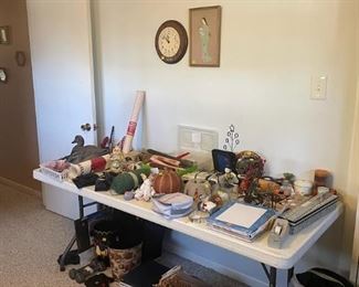 lots of decor and some office supplies