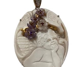 Michael Valitutti Cameo pendant