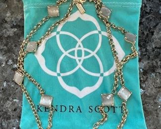 Kendra Scott long necklace. This is shown doubled up.