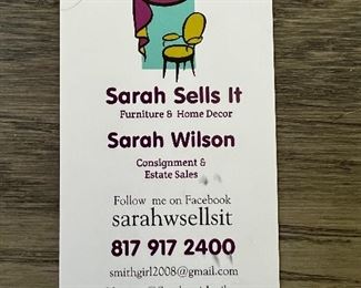 If you’re looking to have An Estate Sale, please give me a call!