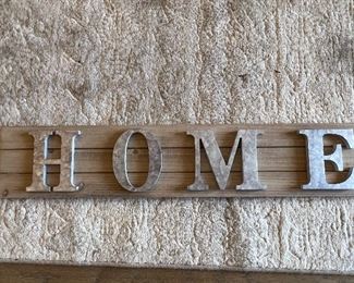 HOME sign!