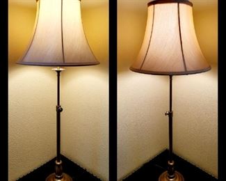 Pair adjustable height table lamps $85 or bid #2