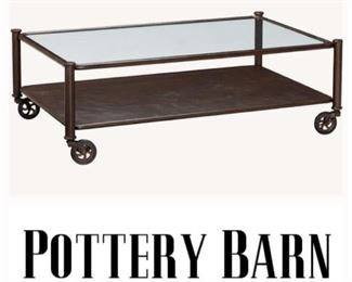 Industrial Coffee Table from POTTERY BARN $229 or bid #10