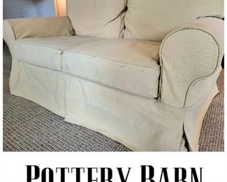 Slipcover Love Seat from Pottery Barn $295 or bid #18