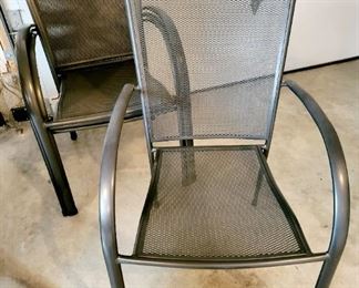 Set of 4 Steel Patio Chairs $125 or bid #35