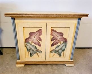2-dr Hand-Painted Cabinet $65 or bid #36