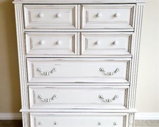 With some simple nob replacements, this Pottery Barn  Dresser is a BARGAIN!  only $90 or bid #45