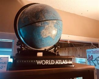 WORLD ATLAS GLOBE