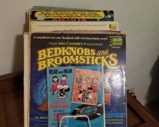 Vintage books with records 