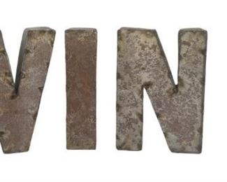 Metal WINE Letters