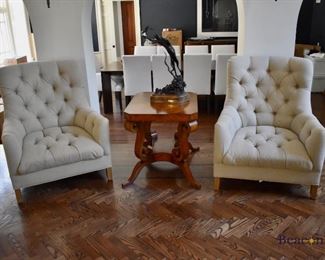 Arhaud tufted armchairs
