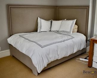 Custom built corner queen bed