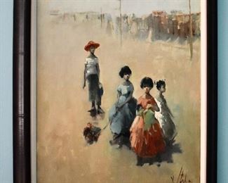 Signed painting by Vladan Stiha