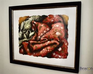 Framed artwork signed Kali Marquardt