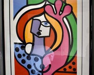 Framed signed limited edition Juan Balebona print