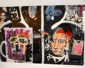 Graffiti print on acrylic