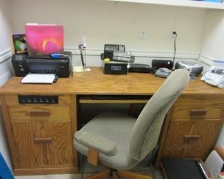 Solid Oak Desk made by Mr. Hughes, more