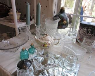 Glassware, including Heisey