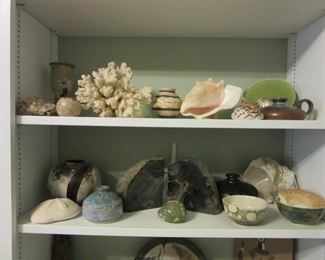 Pottery, Seashells, more