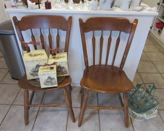 Ethan Allen Maple Colonial Chairs, more